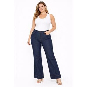 Lola Jeans Stevie-DRB High Rise Loose Jeans Dark Wash Size 40 NWT